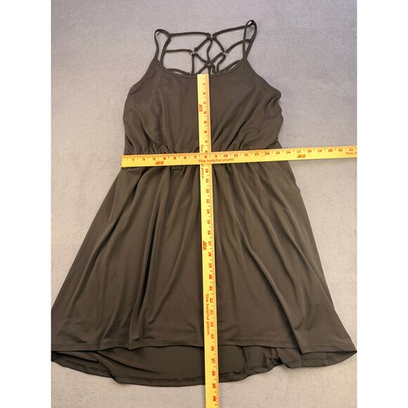 Maurices Flowy Black Mid Dress, Strappy Back, Women's L - Picture 5 of 8